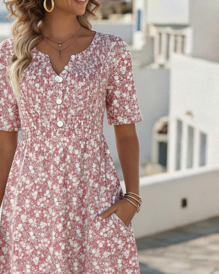 Carmen | Άνετο και ελαφρύ floral midi φόρεμα