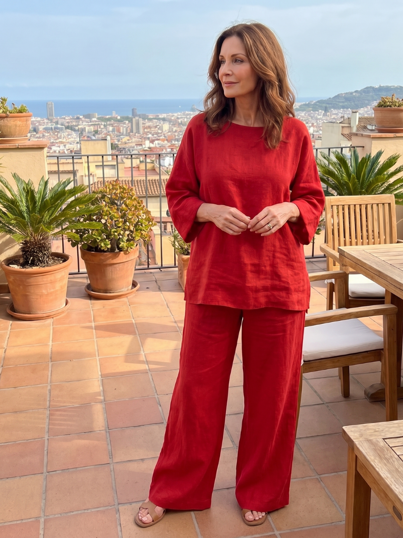 Prué | Set Oversized Tunike s Širokim Hlačama
