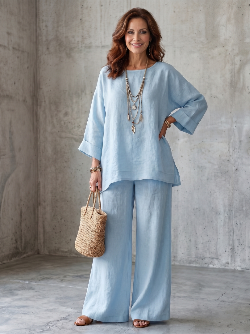 Prué | Set Oversized Tunike s Širokim Hlačama