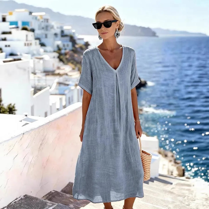 Melina™ | Αέρινο καλοκαιρινό φόρεμα με κομψή ρευστή εφαρμογή