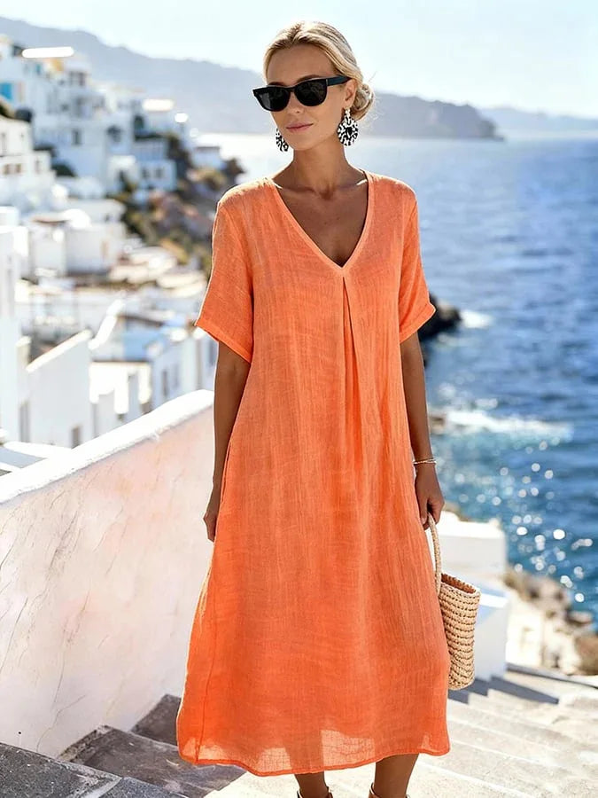 Melina™ | Lagana ljetna haljina s elegantnim lepršavim krojem